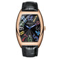 Mens Digital Watch Calendar Casual Leather Belt