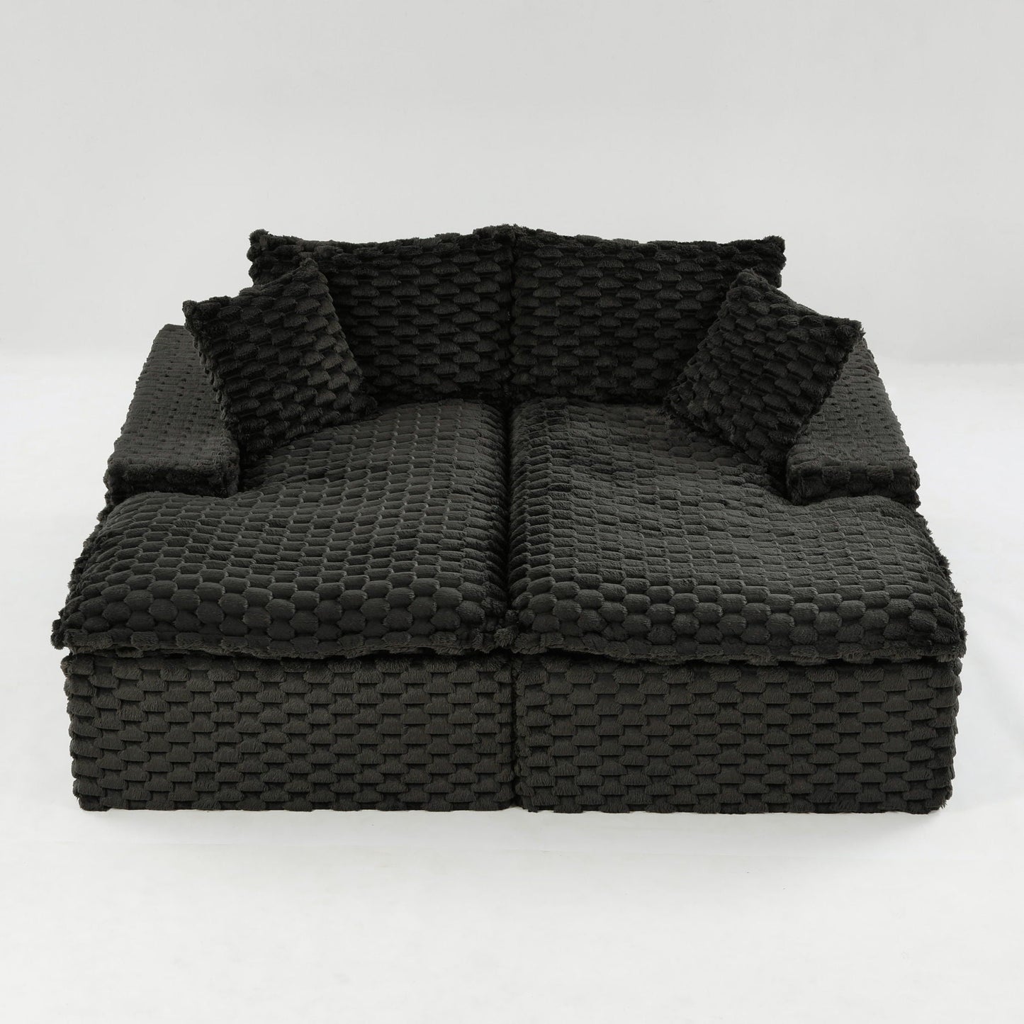 Double Chaise Lounge With Full Compressed Sponge