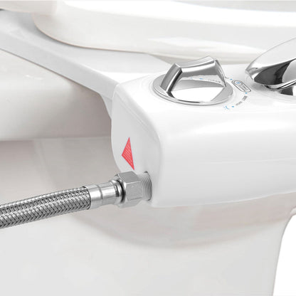 Cold Water Spray Bidet Self-Cleaning Dual Nozzle Bidet/Feminine Wash Non-Electric Mechanical Toilet Seat Cover