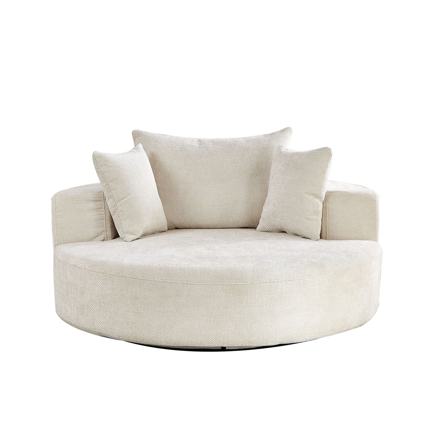 Swivel Chair With Rotating Base For Living Room