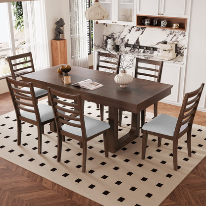7-Piece Extendable Dining Table Set