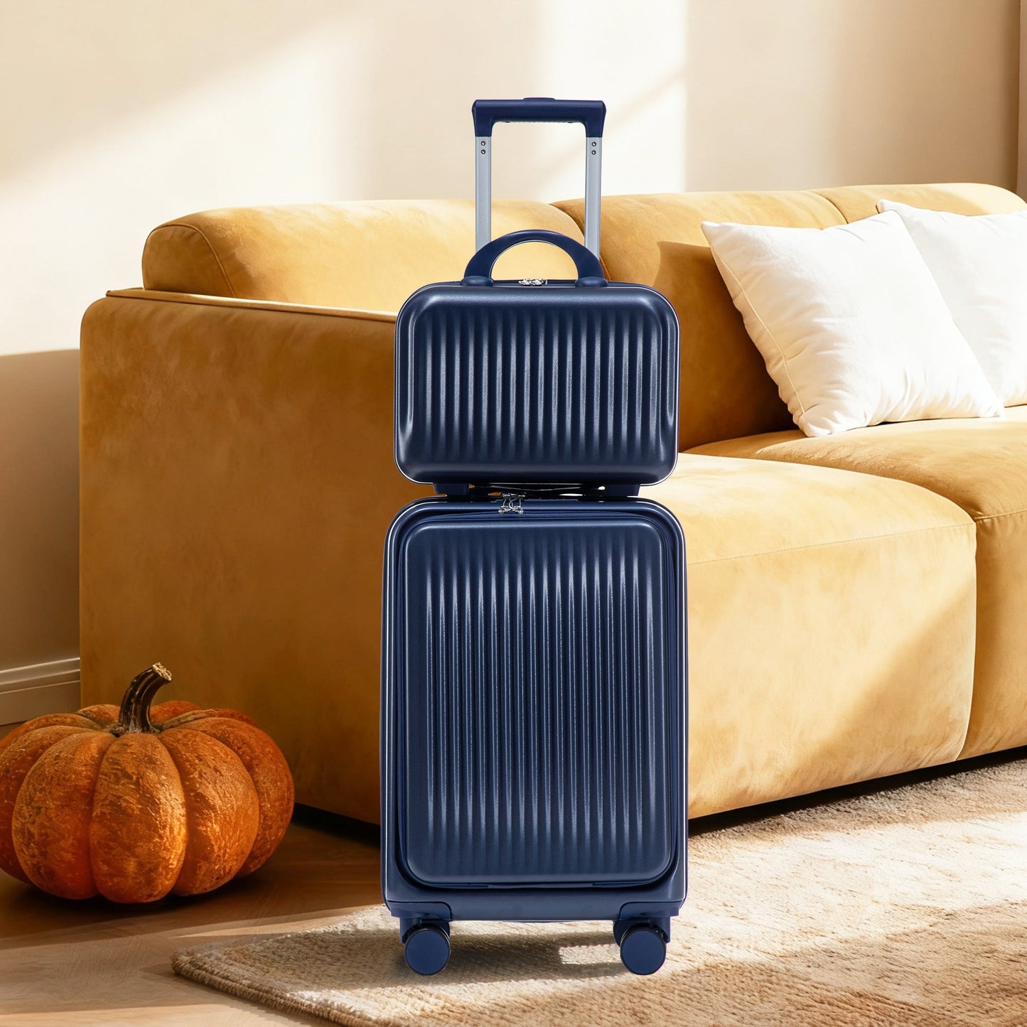 14'/20' 2-Piece ABS Spinner Wheel Luggage Set