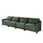 Elegant Sofa With Ergonomic Design And Lumbar Pillows