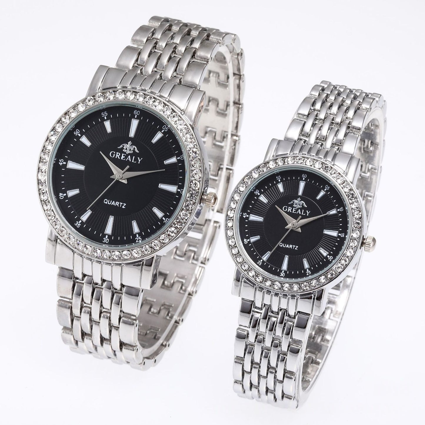 Mens And Womens Quartz Dress Couple Watches Business Gift