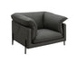 Tadi - Top Grain Leather Chair - Black