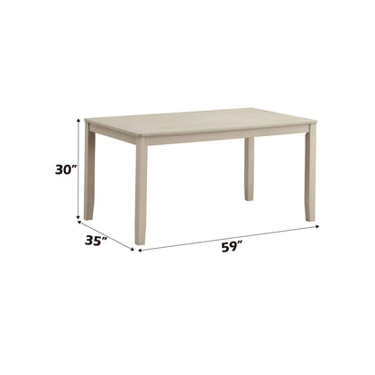 Ferris - 7 Piece Dining Set With Cross Back Chairs And Rectangular Table - Antique White
