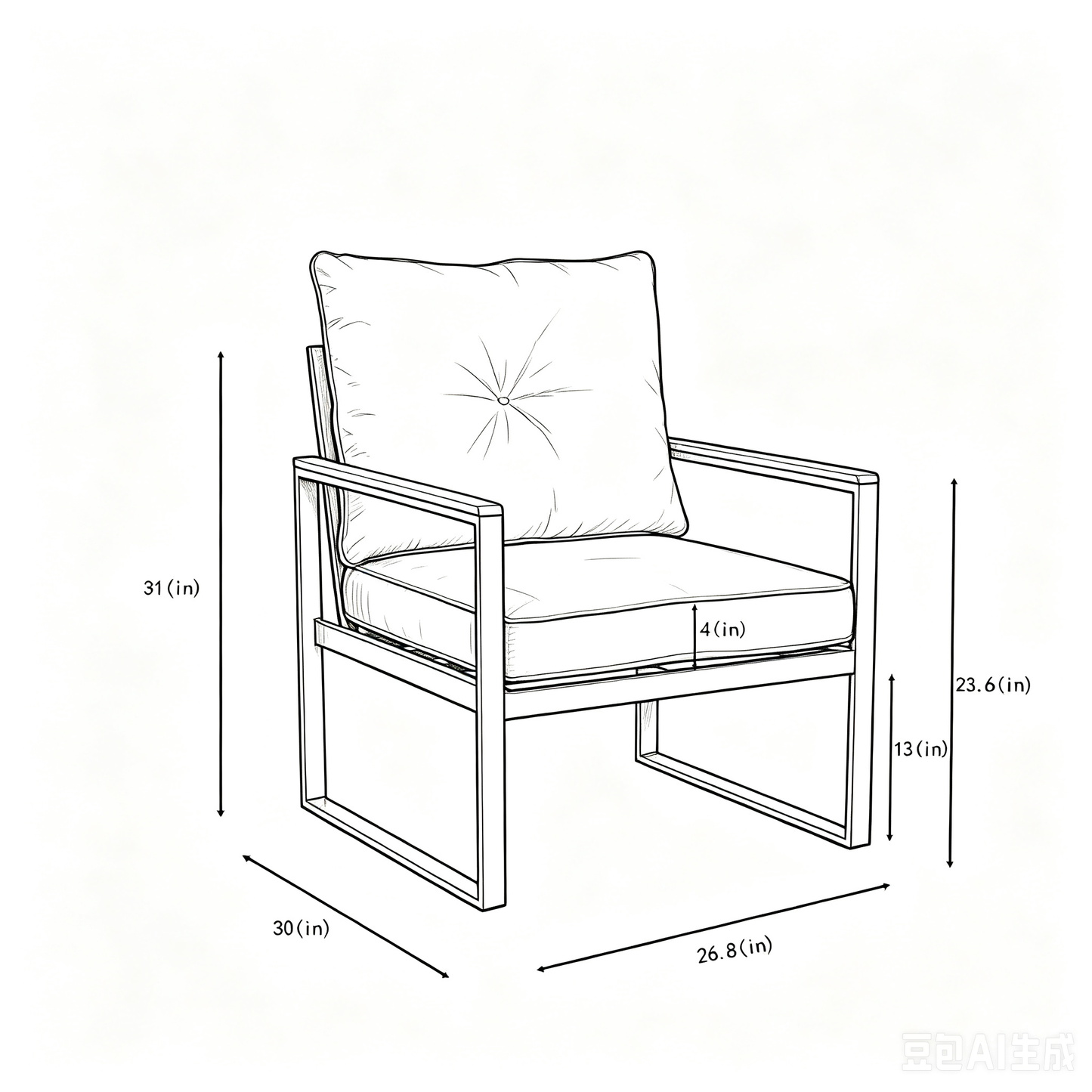 Oversized Steel Outdoor Conversation Set