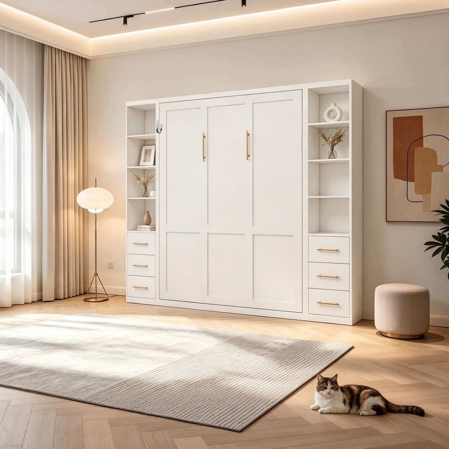 Folding Vertical Murphy Wall Bed