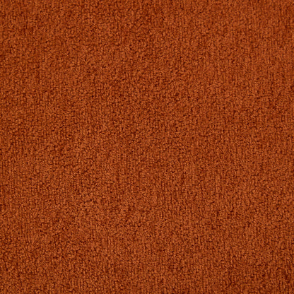 Round Armrest Loveseat (Dark Orange + Brown)