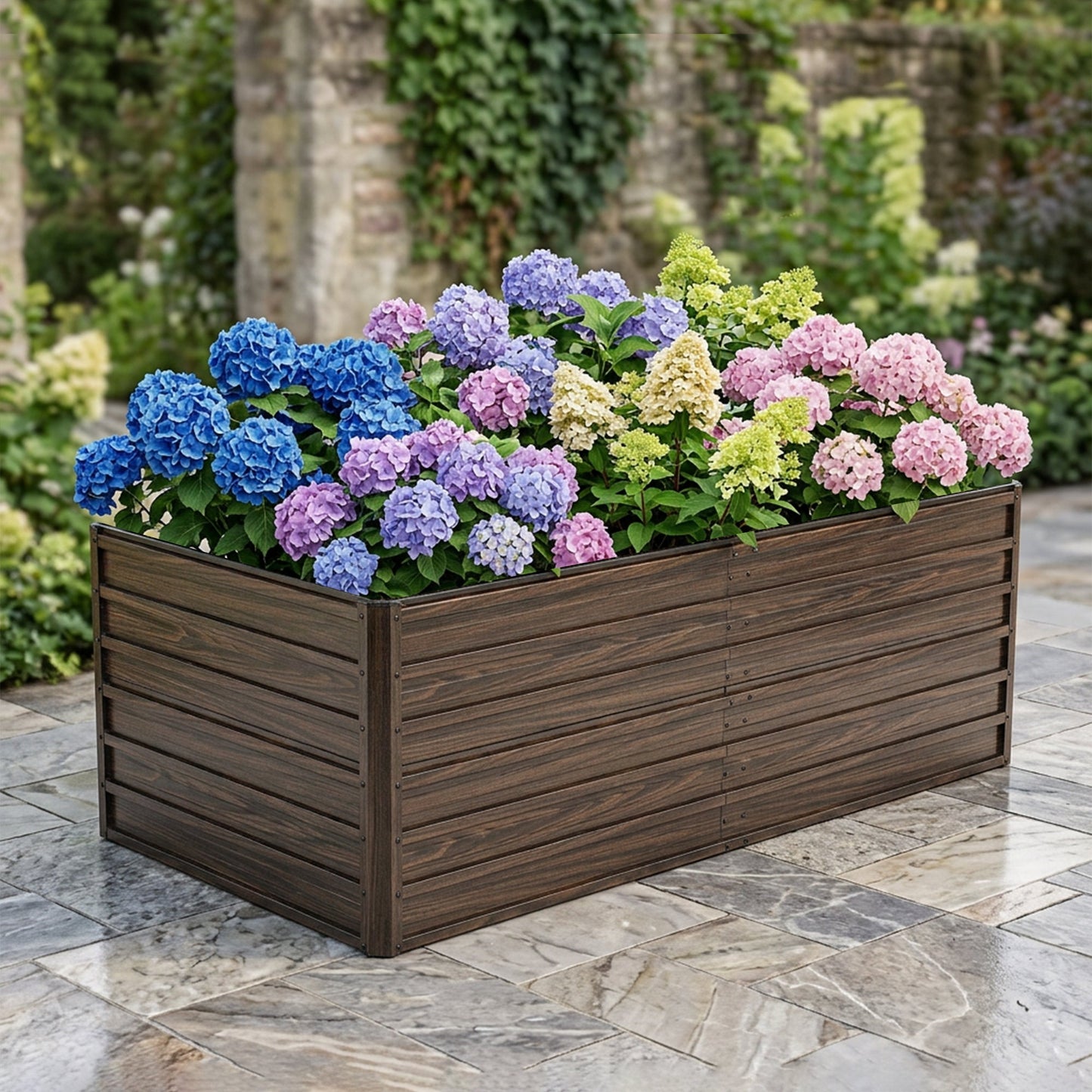 74.6"x35.4"x25" Raised Garden Bed Kit