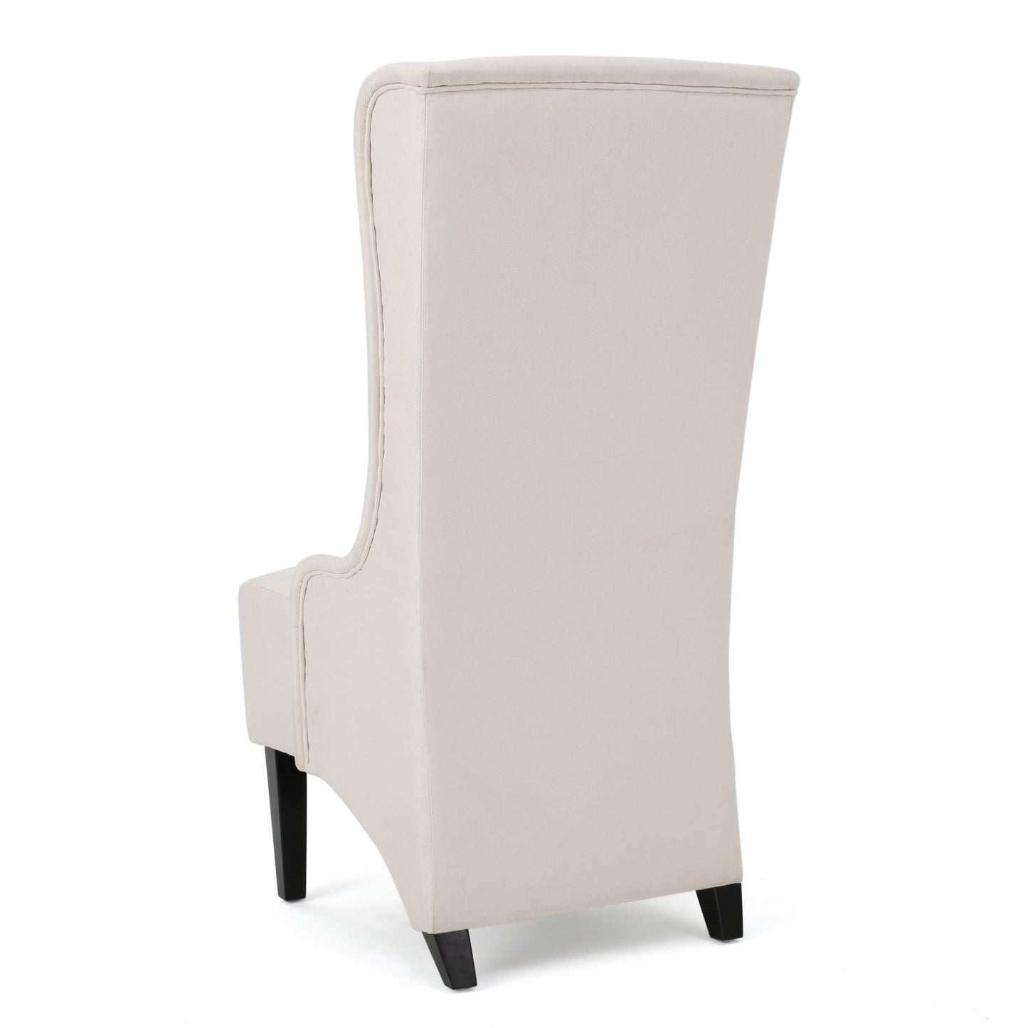 Alight Upholstered Dining Chair With High Back And Birch Wood Legs