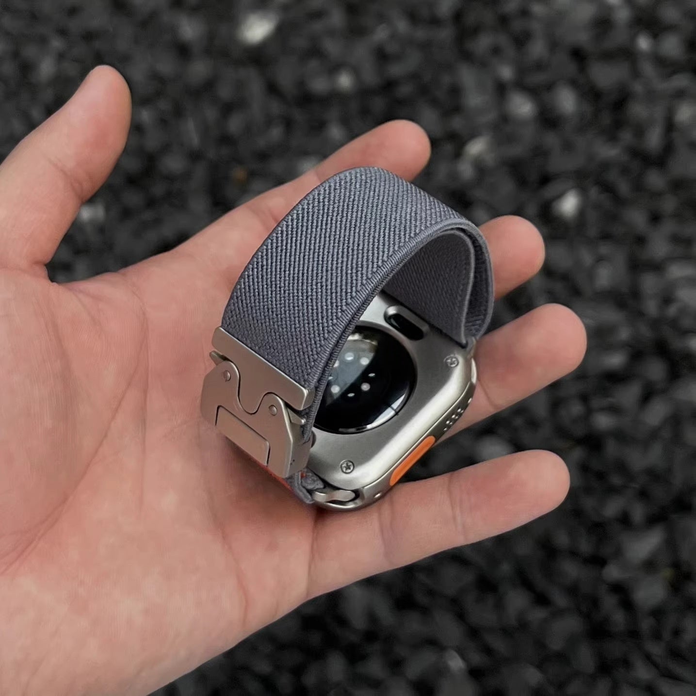 Parachute-buckle Elastic Nylon Watch Strap