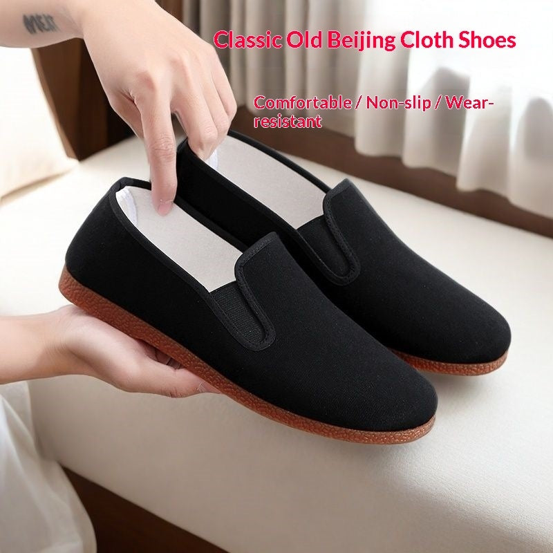 Mens Soft-soled Casual Wear-resistant Canvas Shoes