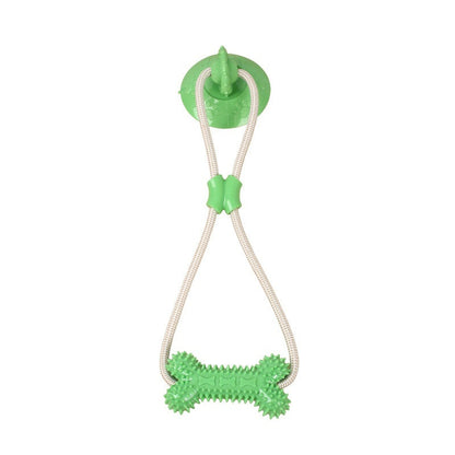 Suction-cup Pull-rope Teething Toy For Interactive Pet Play
