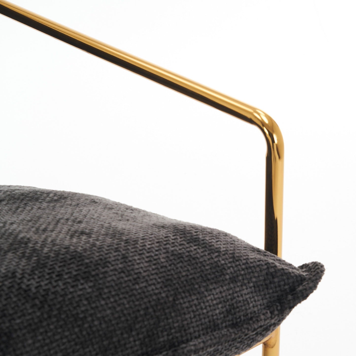 Upholstered Hanging Armchair With Arm Pocketsmetal Frame (Set of 2), Plated Craftsmanship, Crushed Foam Cushions And Skin-Friendly Woven Fabric For Living Room And Bedroom