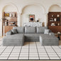107" Cloud Sectional Sofa with 1 Ottoman