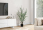 44" Tall Artificial Eucalyptus Plant with Black Pot