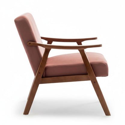 Accent Chair, Classic Mid Century Modern For Extra Seating