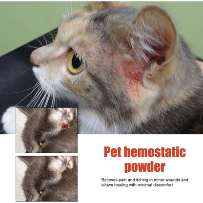 Yegbong Pet Hemostatic Powder Pet Wound Healing Powder Cat And Dog Skin Wound Cleaning Hemostatic Powder
