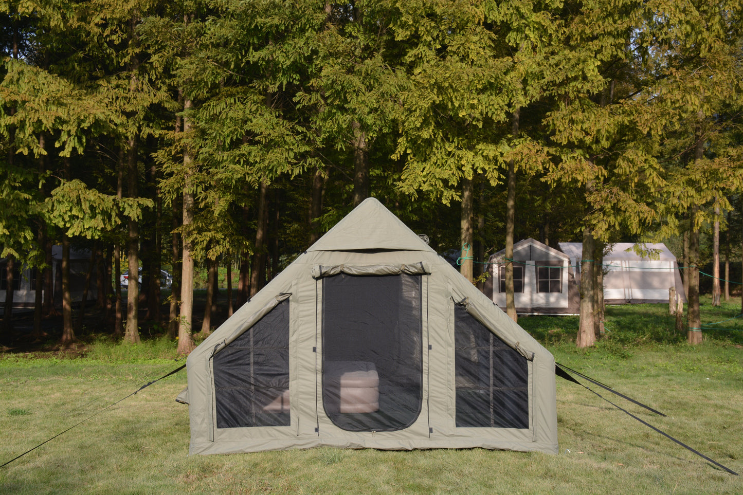 9.8 x 13ft Inflatable Camping Tent with Hand Pump