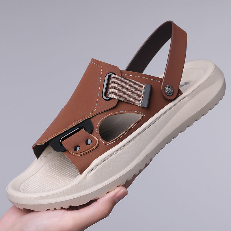 Extra-large Size Sandals For Men Summer New Arrival Soft-soled And Casual