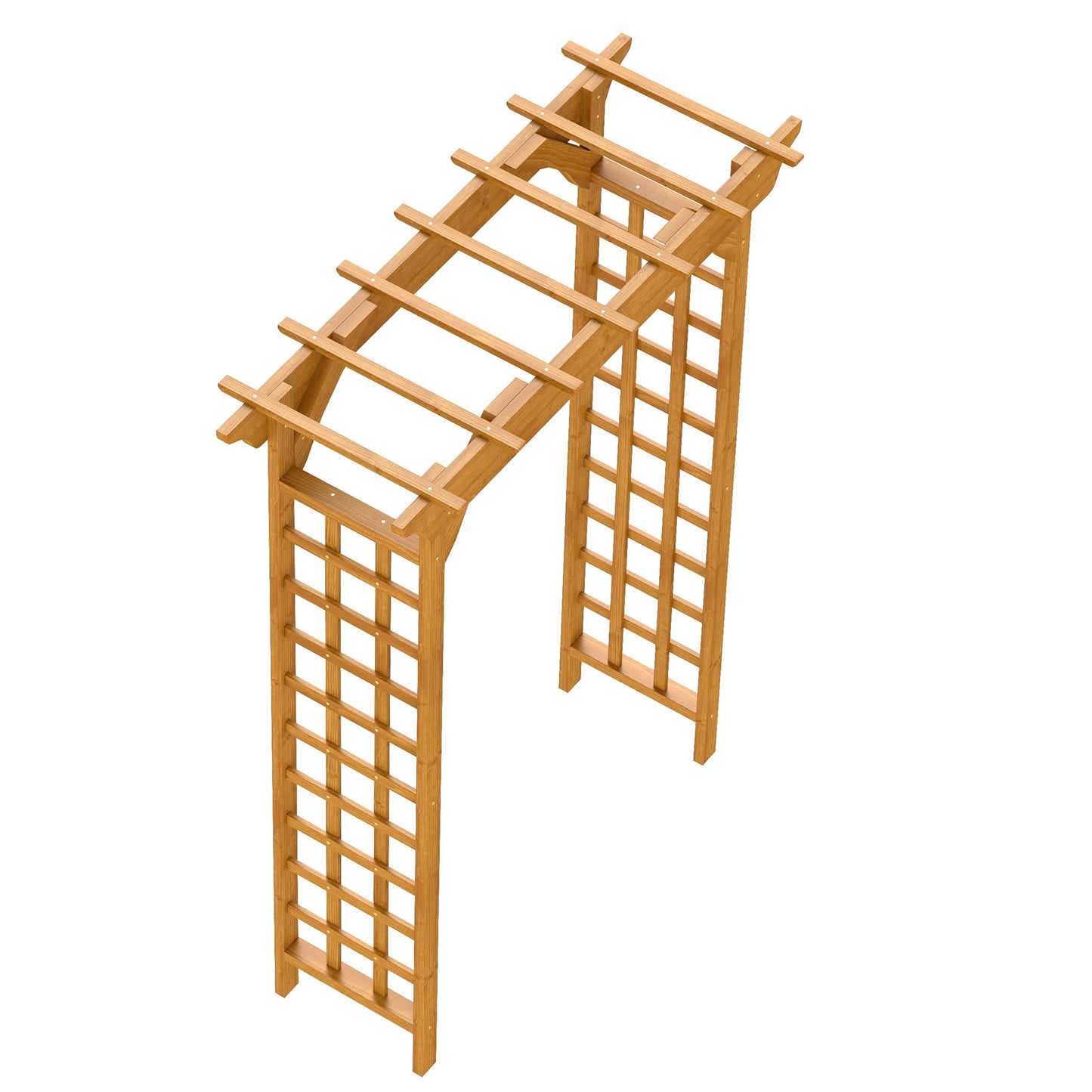 Arbor, Wedding Arch For Ceremony, Trellis For Plant Climbing, Christmas Decor Pergola For Garden Backyard - Yellow