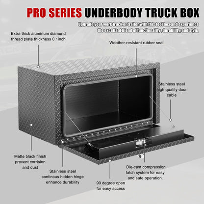 Pro Series Underbody Truck Tool Box Waterproof Storage Chest