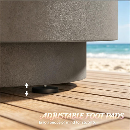 Portable Storage Box, Pool Ice Cooler, Cooler Side Table, Modern Balcony Table