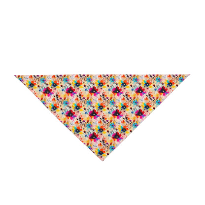 Wildflower Confetti in Watercolor Bloom - Pet Bandana Pet Zen