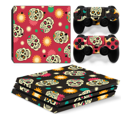 PS4 Pro Anti-Scrape Geometric Pattern Sticker | Durable Protection for Gaming Console