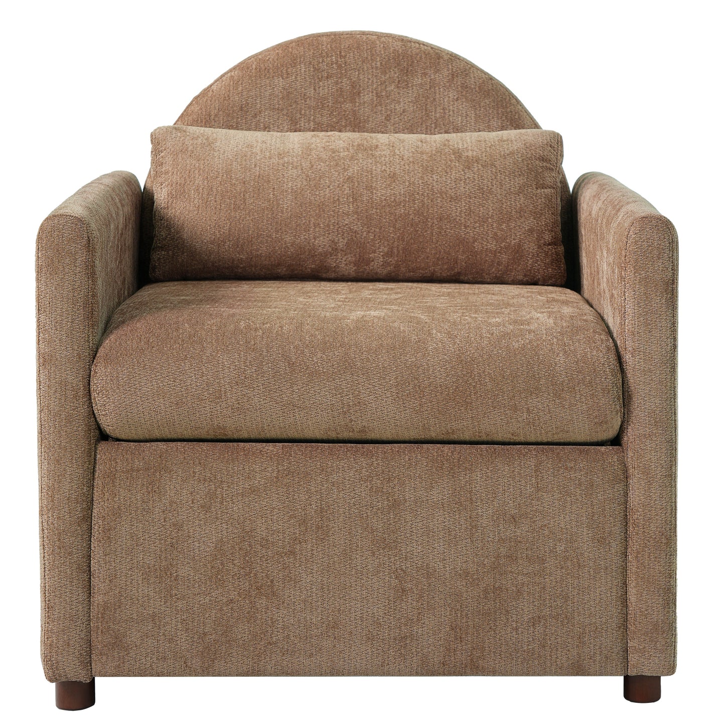 Coffee Pet Friendly Accent Chair with Hidden Pet Nook