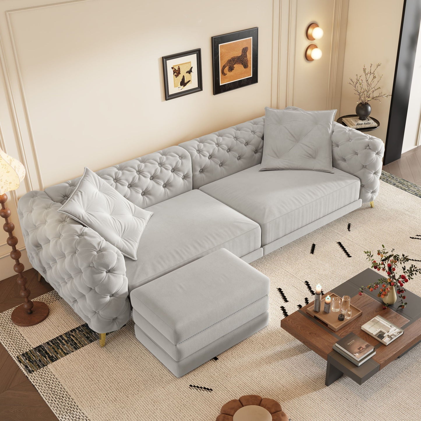 3-In-1 Convertible Sleeper Sofa