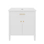 Bathroom Vanity With Sink, Soft Close Doors And Adjustable Shelf