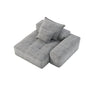 Modern Oversized Modular Sectional Sofa with Sparkling Chenille Fabric