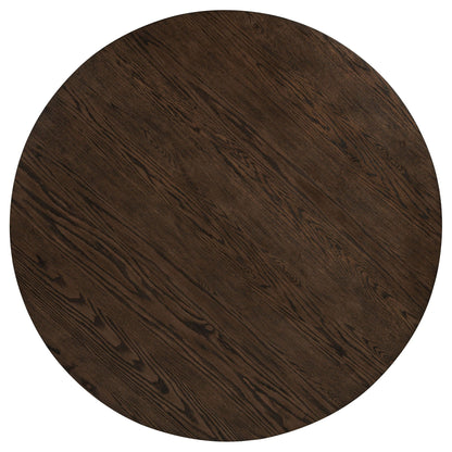 Ridgewell Round Pedestal Dining Table Dark Oak