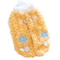 Cozy Winter Plush Dog Jacket Soft Fleece Lining Adorable Patches Design Pet Coat For Small Medium Dogs With D Ring