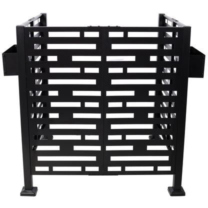 3.5x3.5FT Metal Air Conditioner Privacy Fence with Planter Boxes