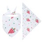 Cross-border New Cartoon Cute Pet Triangle Fresh Fruit Polyester Printed Cat And Dog Saliva Towel Scarf Wholesale