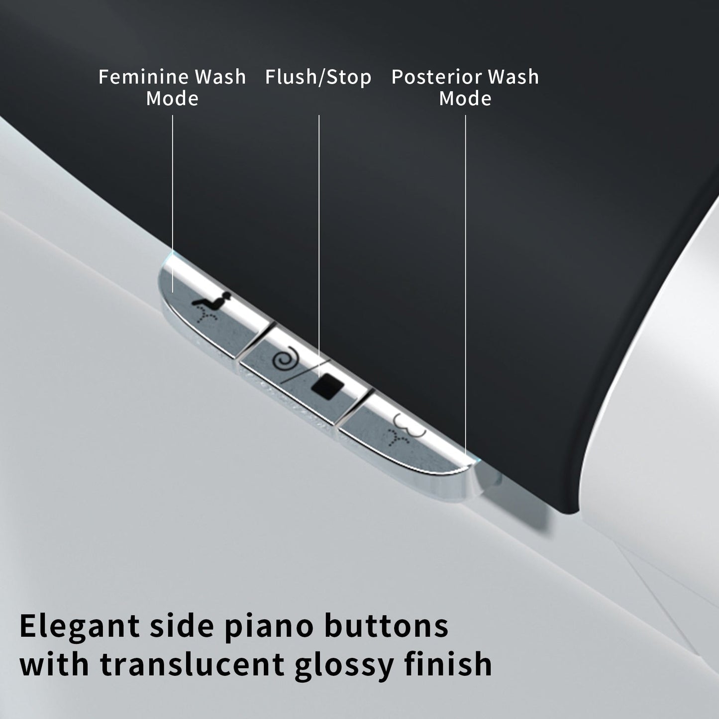 E40 Smart Toilet with Built-In Bidet and Advanced Features