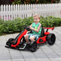 Adjustable Seat Electric Go Kart with Slow Start - 24V, 7.5 MPH