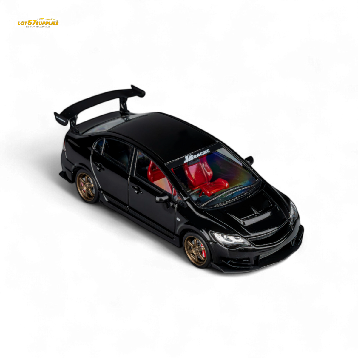 MicroTurbo FD2 J'S Racing Metallic Black 1:64