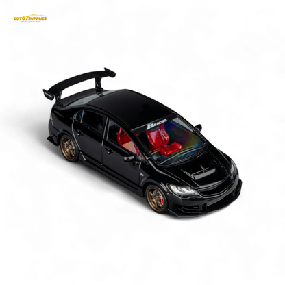MicroTurbo FD2 J'S Racing Metallic Black 1:64