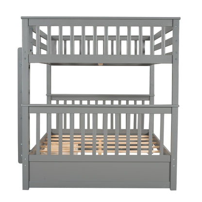 Bunk Bed With Ladders And 2 Storage Drawers