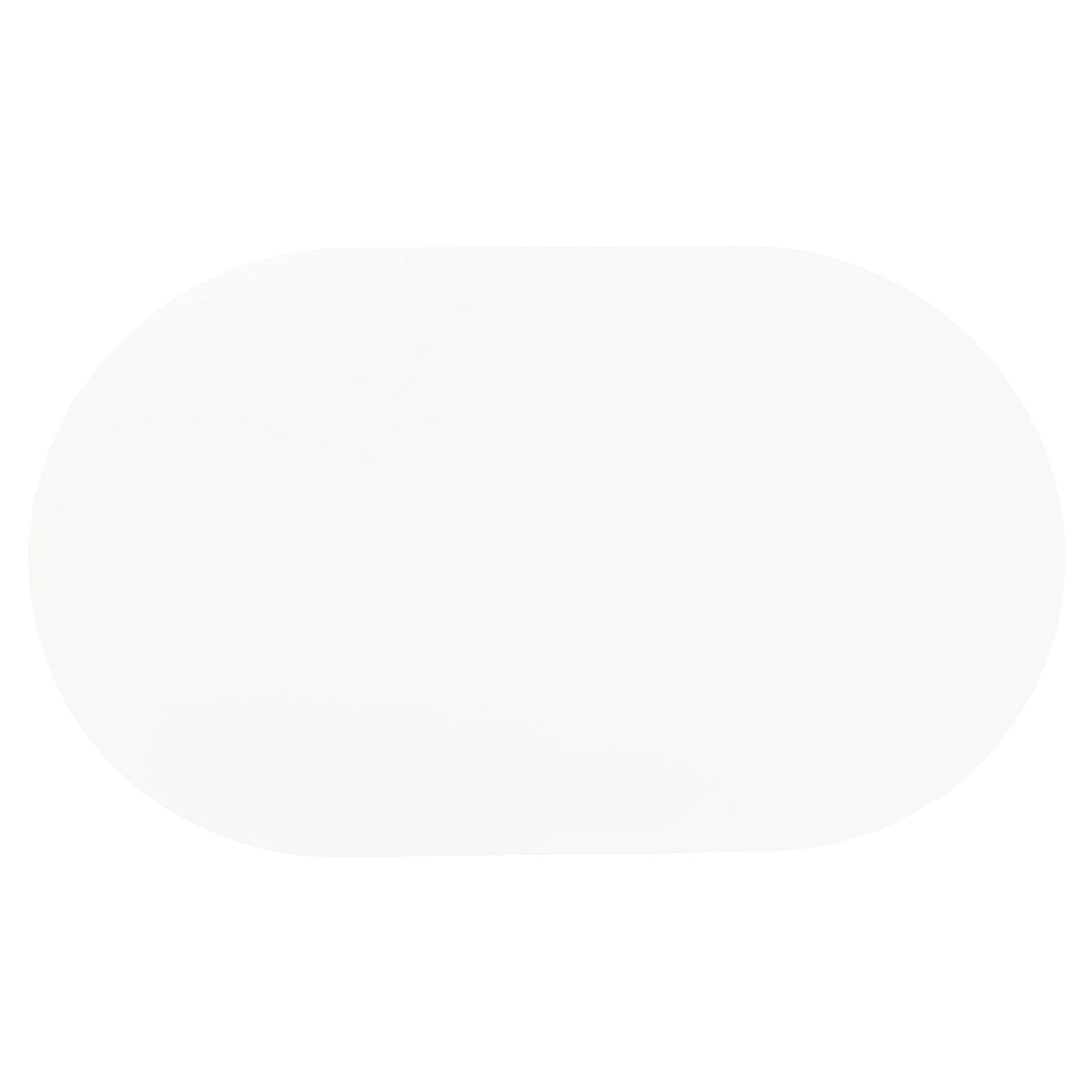 Oval Dining Table - White - Metal