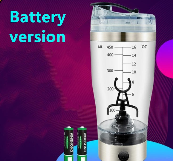 Portable Electric Protein Shaker Bottle | USB Rechargeable Mixer for Shakes, Smoothies & Coffee | BPA-Free Fitness Blender Cup