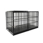 Extra Large Heavy Duty Dog Crate With Removable Pans For Dogs - Black