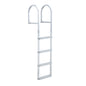 Removable Dock Ladder, 4 Steps, Aluminum Alloy Pontoon Boat Swim Ladder