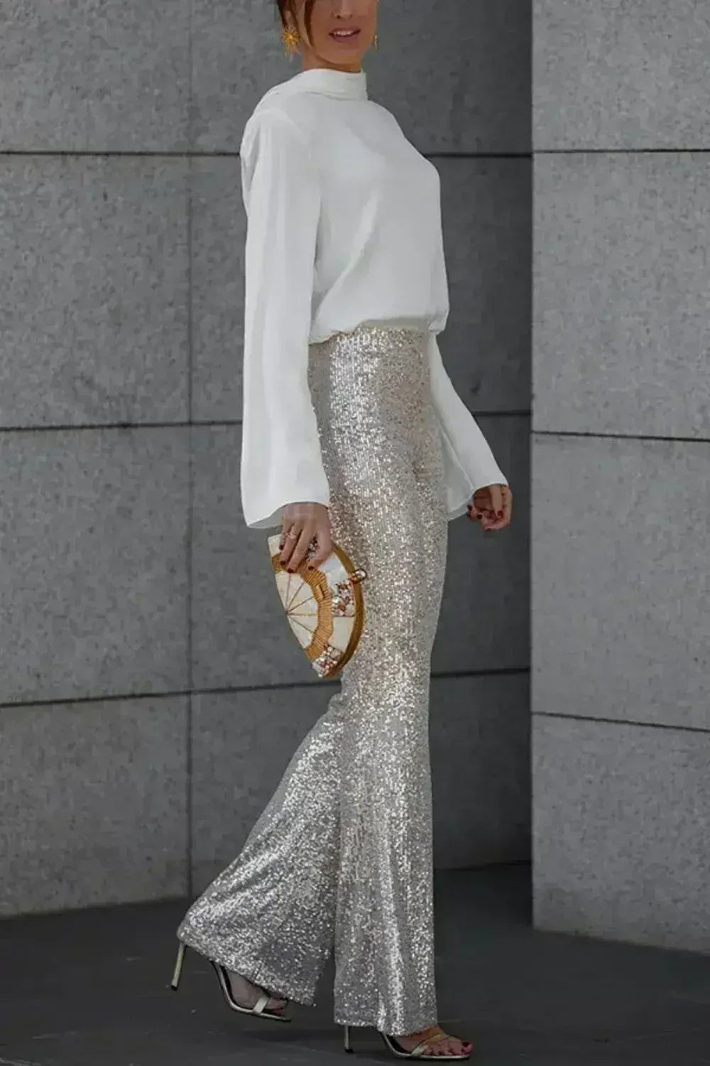 Backless Cowl Neck Long Sleeve Blouse – Elegant & Stylish | Femstylo