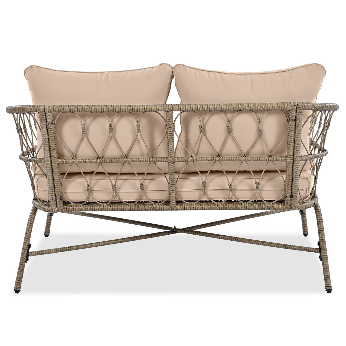 Bohemia-Inspired 4-Person Outdoor Seating Group With Removable Cushions