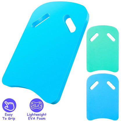 Swimming Kickboard EVA Foam Floating Swim Aid Kick Board U Design Water Training Board with Integrated Hole Handle for Adults Kids Beginners